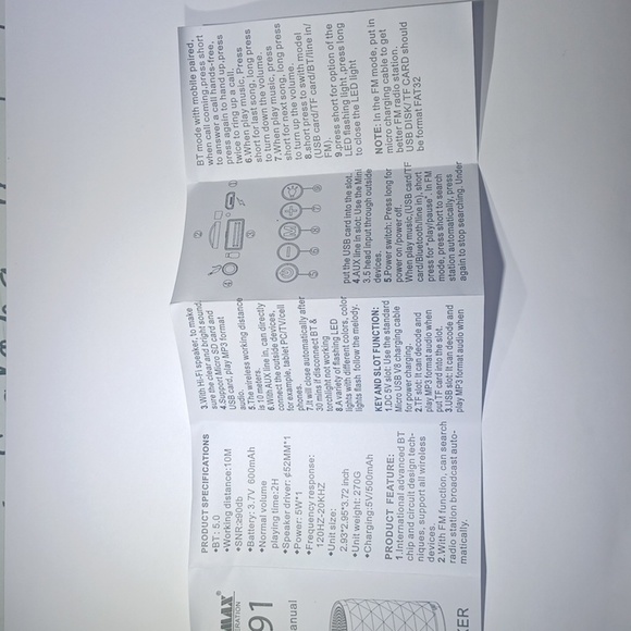 Lax-Max Bluetooth Speaker NWT - Picture 13 of 14